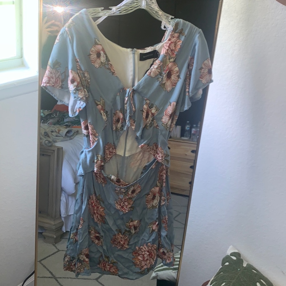 Floral Cutout Dress